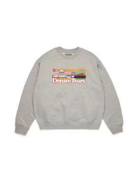 Liberty Rock Skyline Rundhals-Pullover Grau