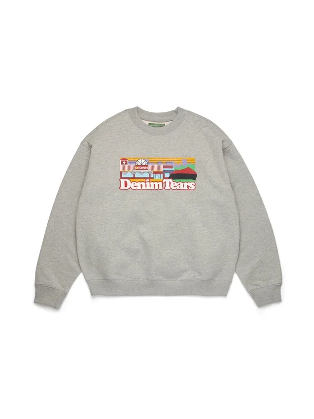 Liberty Rock Skyline Rundhals-Pullover Grau