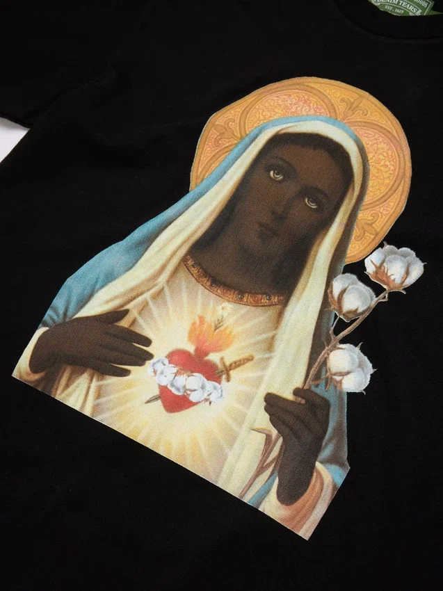 Mary-T-Shirt Schwarz