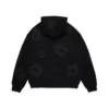 Mono-Cotton Wreath Hoodie, schwarz