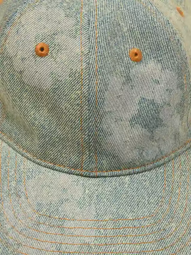 Mono Cotton Wreath Raw Denim Cap Dark Wash
