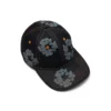 Mono Cotton Wreath Raw Denim Cap, Washed Indigo