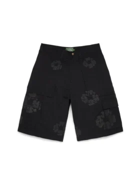 Mono Wreath Cargo-Shorts Schwarz