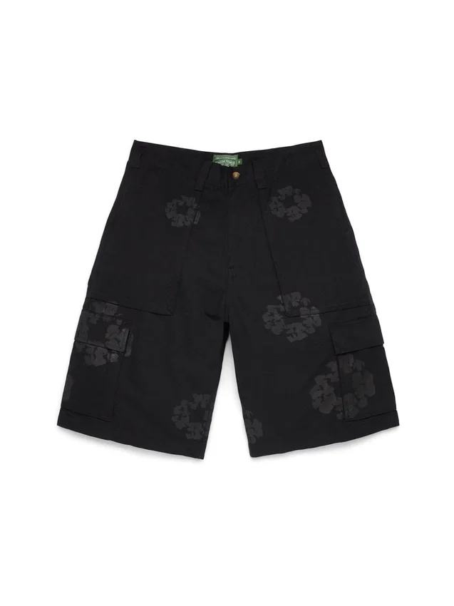 Mono Wreath Cargo-Shorts Schwarz