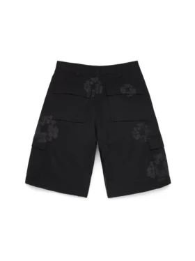 Mono Wreath Cargo-Shorts Schwarz