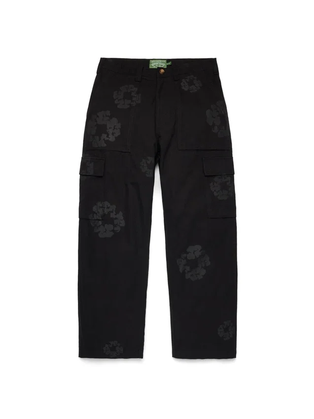Mono Wreath Cargohose, schwarz