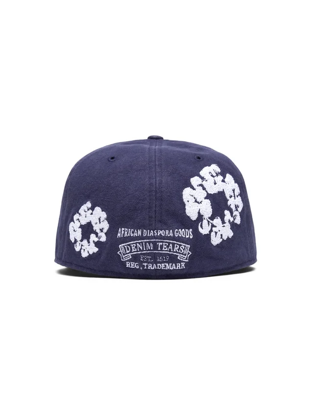 New Era 59FIFTY Canvas-Fitted-Cap „Cotton Wreath“ in Indigo