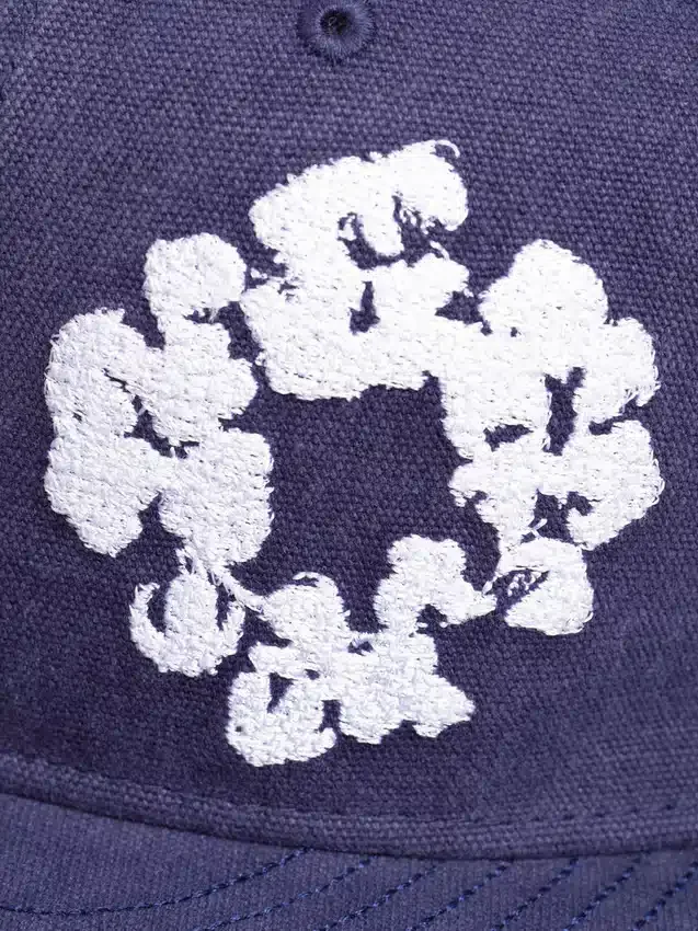 New Era 59FIFTY Canvas-Fitted-Cap „Cotton Wreath“ in Indigo