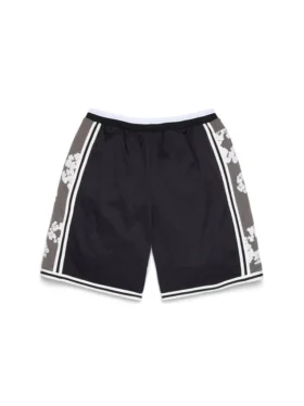 Olaf-Shorts mit Cotton Wreath, schwarz
