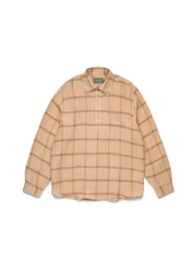 Overcheck-Pullover, hellbraun