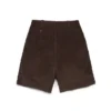 Oxidierte Cord-Shorts mit Nieten