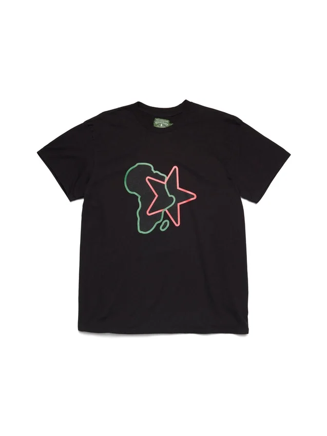 Pan-African Star T-Shirt Schwarz