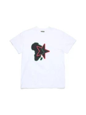 Pan-African Star T-Shirt Weiß