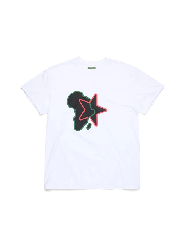 Pan-African Star T-Shirt Weiß