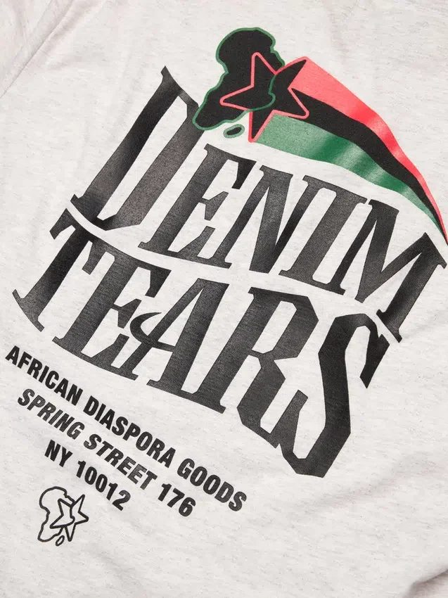 Pan-African-T-Shirt Grau