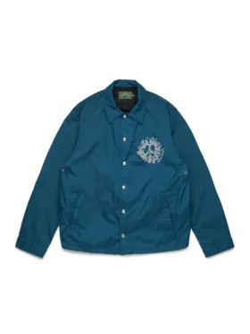 Peace Wreath Coaches-Jacke Blau
