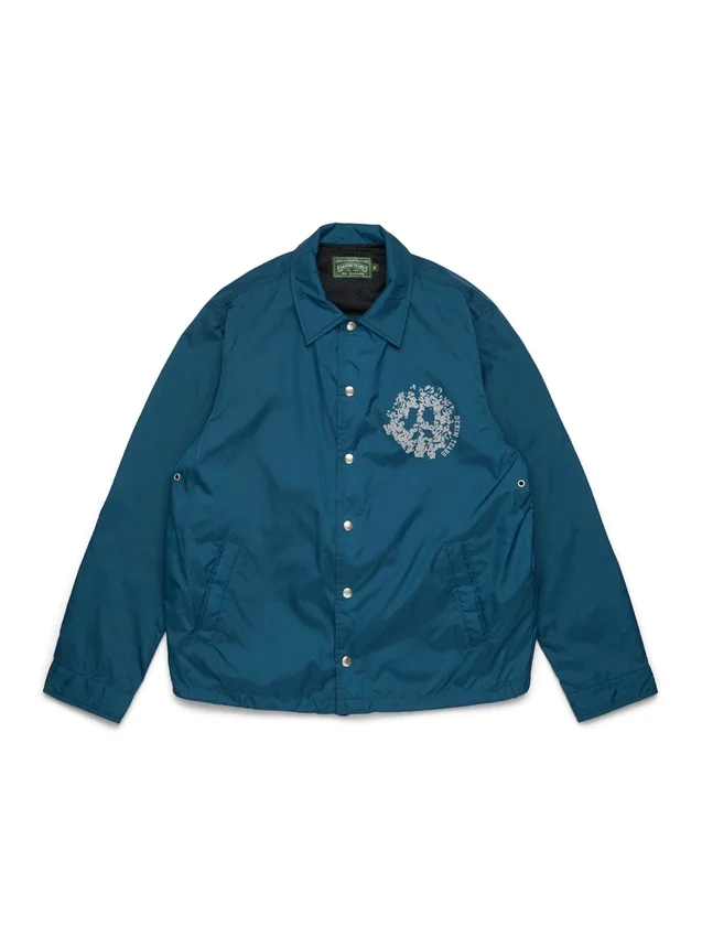 Peace Wreath Coaches-Jacke Blau