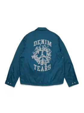 Peace Wreath Coaches-Jacke Blau