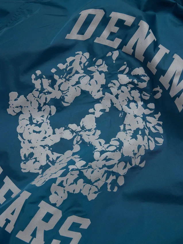 Peace Wreath Coaches-Jacke Blau