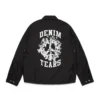 Peace Wreath Coaches-Jacke Schwarz