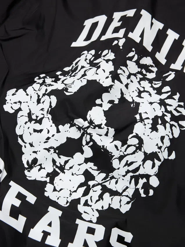 Peace Wreath Coaches-Jacke Schwarz