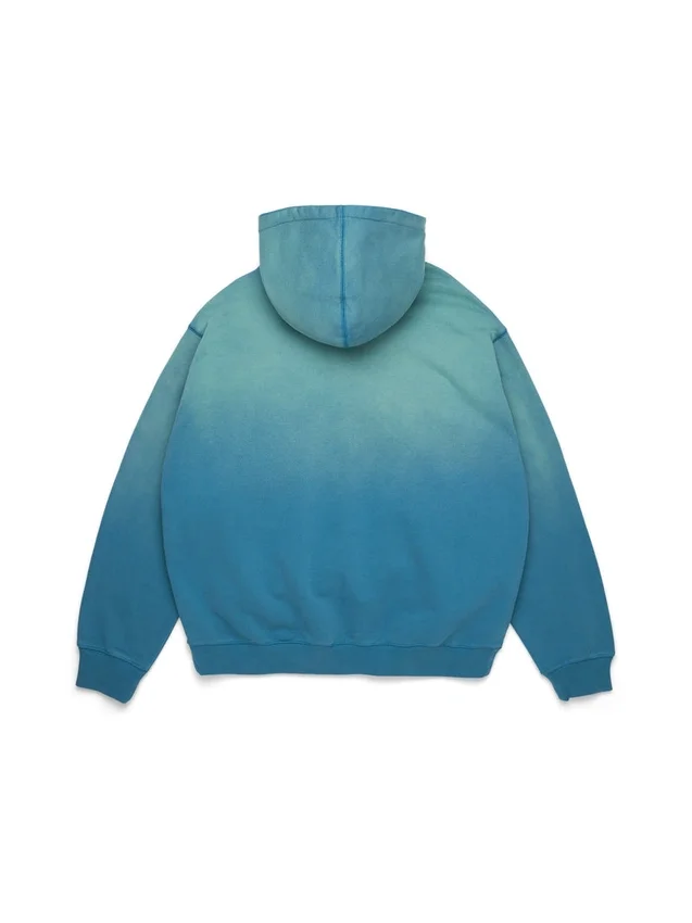 Peace Wreath Knockout Zip Hoodie Blau