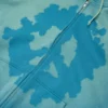 Peace Wreath Knockout Zip Hoodie Blau