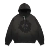 Peace Wreath Knockout Zip Hoodie Schwarz