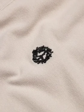 „Peace Wreath“-Polo, cremefarben