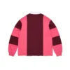 Rugby-Shirt mit Cotton Wreath und panafrikanischer Flagge, Rosa/Braun
