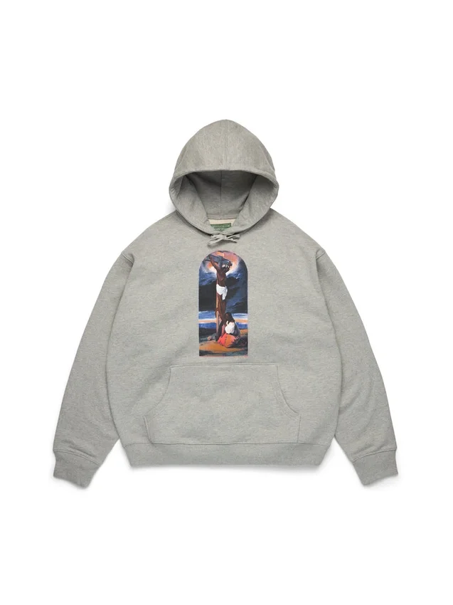 Saisonaler biblischer Hoodie, grau