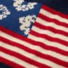 Schal mit panafrikanischer Kranzflagge, Marineblau