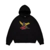 Schwarzer Cherub-Hoodie, schwarz