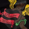 Schwarzer Cherub-Hoodie, schwarz
