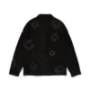 Schweißerjacke aus Wildleder mit Cotton Wreath, schwarz