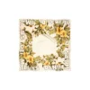 Seidenbandana mit Blumenmuster, cremefarben