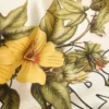 Seidenbandana mit Blumenmuster, cremefarben