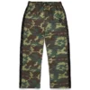 Sweathose mit offenem Saum und Pailletten-Camouflage-Muster