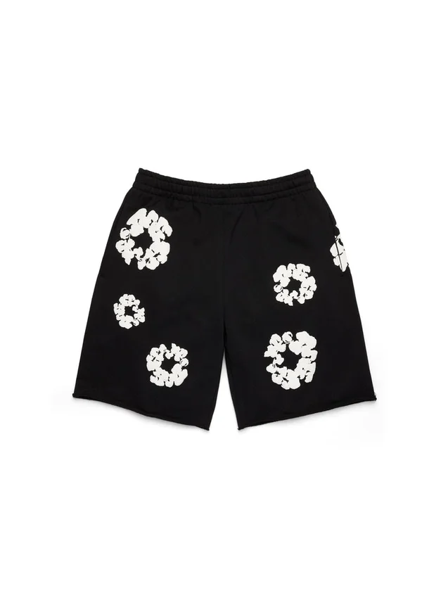 Sweatshorts „Cotton Wreath“ in Schwarz