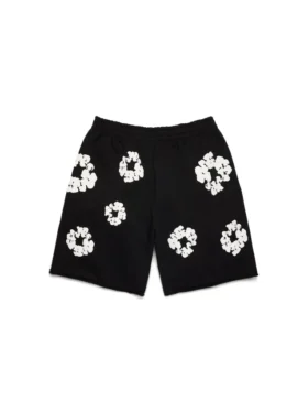 Sweatshorts „Cotton Wreath“ in Schwarz