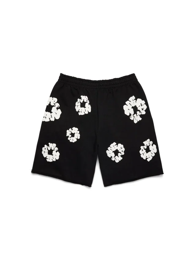 Sweatshorts „Cotton Wreath“ in Schwarz