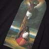 T-Shirt „Die heilige Maria Magdalena am Fuße des Kreuzes“, schwarz