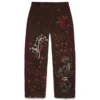 Tattoo-Cordhose, braun