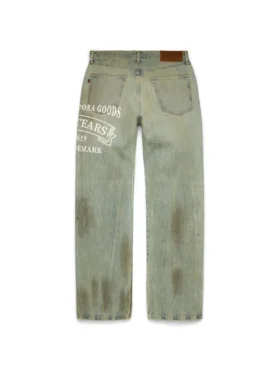 Weite ADG-Denim-Jeanshose, Dirty-Wash