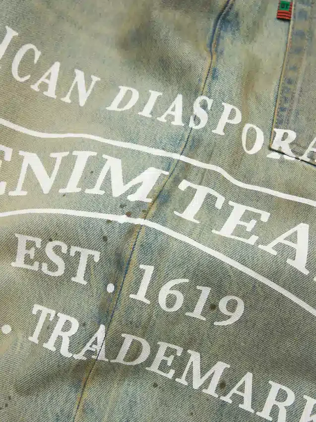 Weite ADG-Denim-Jeanshose, Dirty-Wash