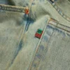 Weite ADG-Denim-Jeanshose, Dirty-Wash