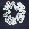 Weite, mit Nieten besetzte „Cotton Wreath“-Jeanshose aus Selvedge-Denim