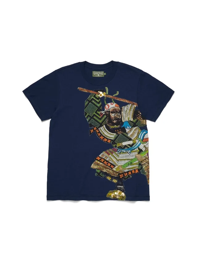 Yasuke-T-Shirt Marineblau